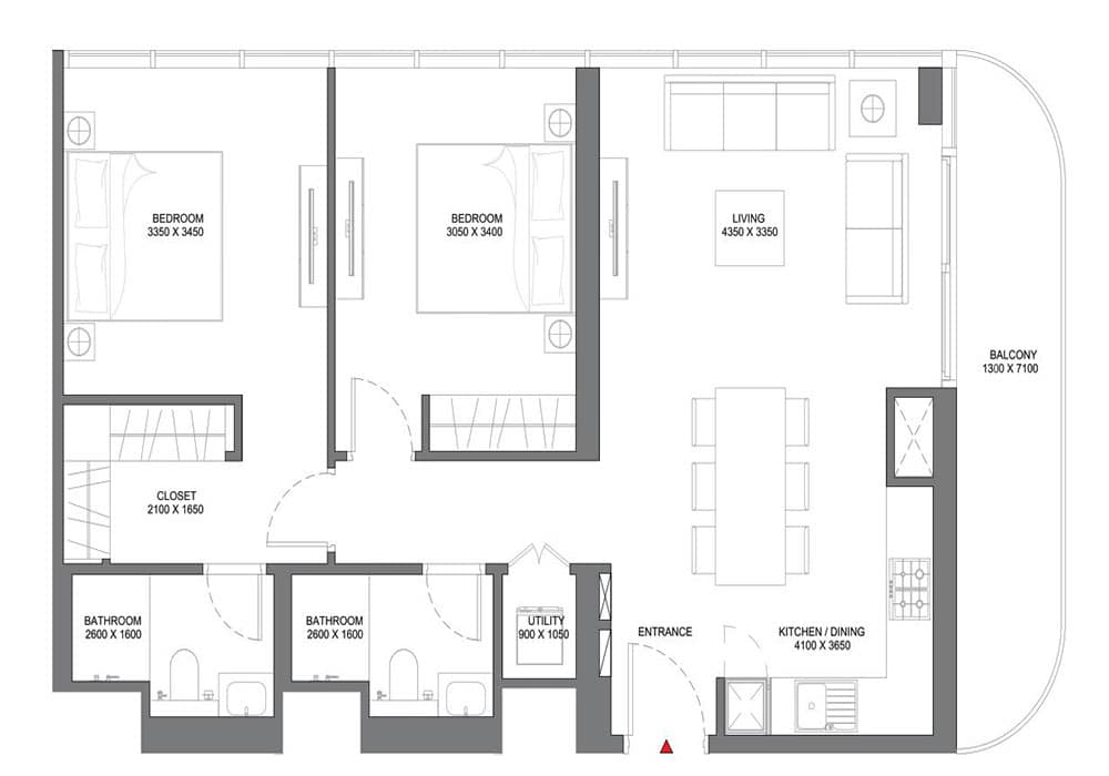 Duplex — 2 & 3 Bedroom