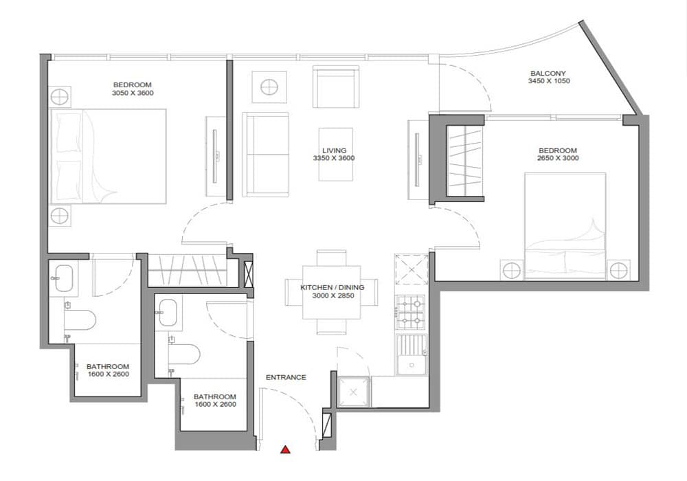 Duplex — 2 & 3 Bedroom