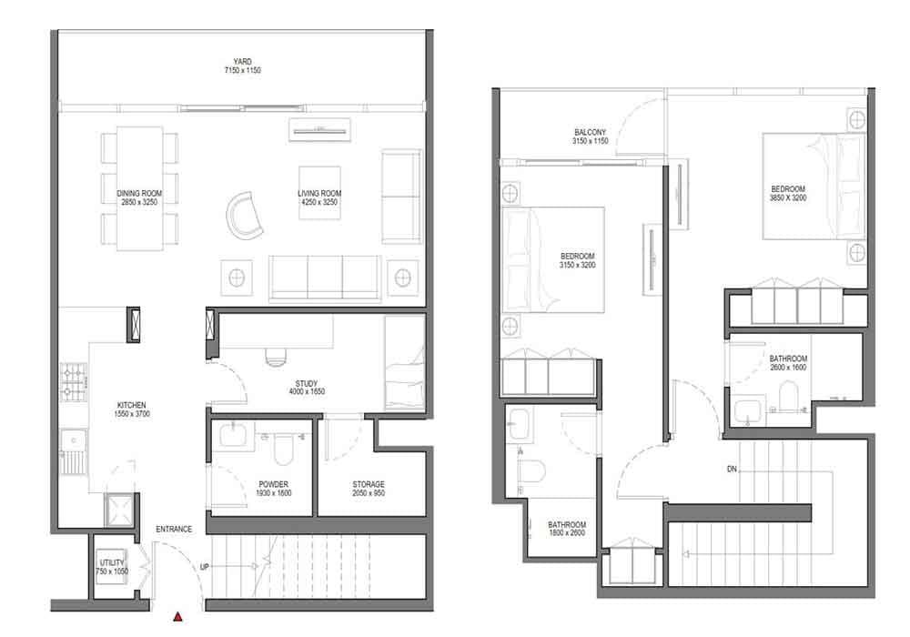 Duplex — 2 & 3 Bedroom