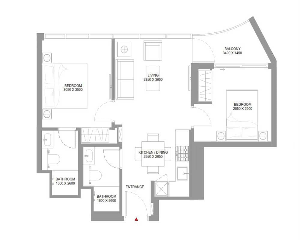3 Bedroom — Apartment