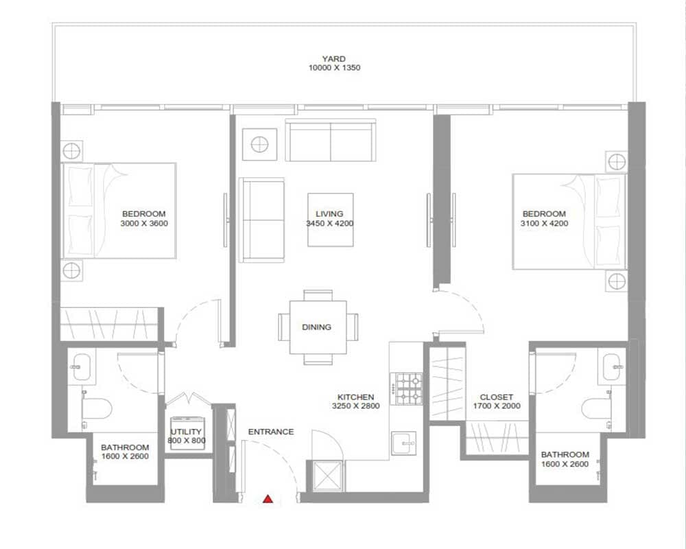 1 Bedroom — Apartment