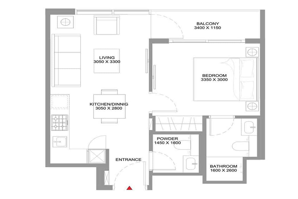 3 Bedroom — Apartment