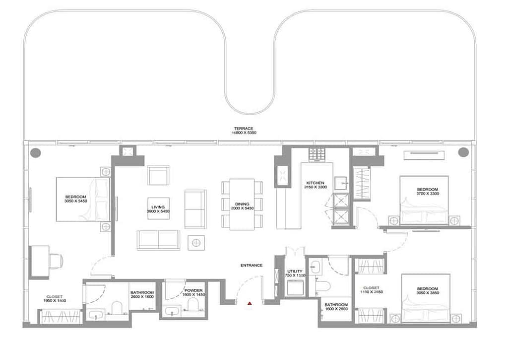 1 Bedroom — Apartment