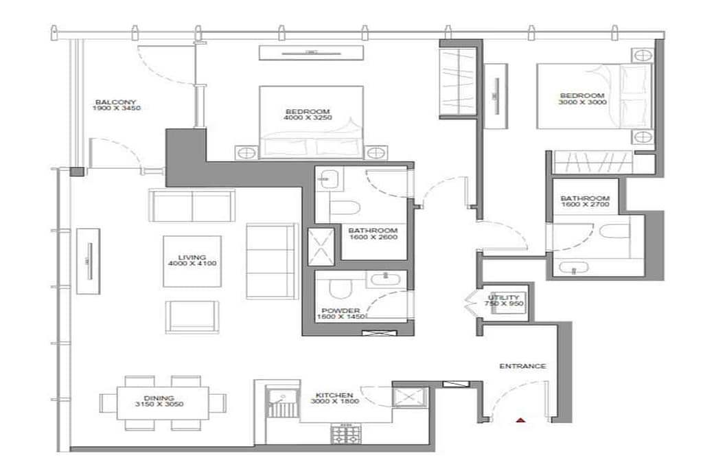 3 Bedroom — Apartment