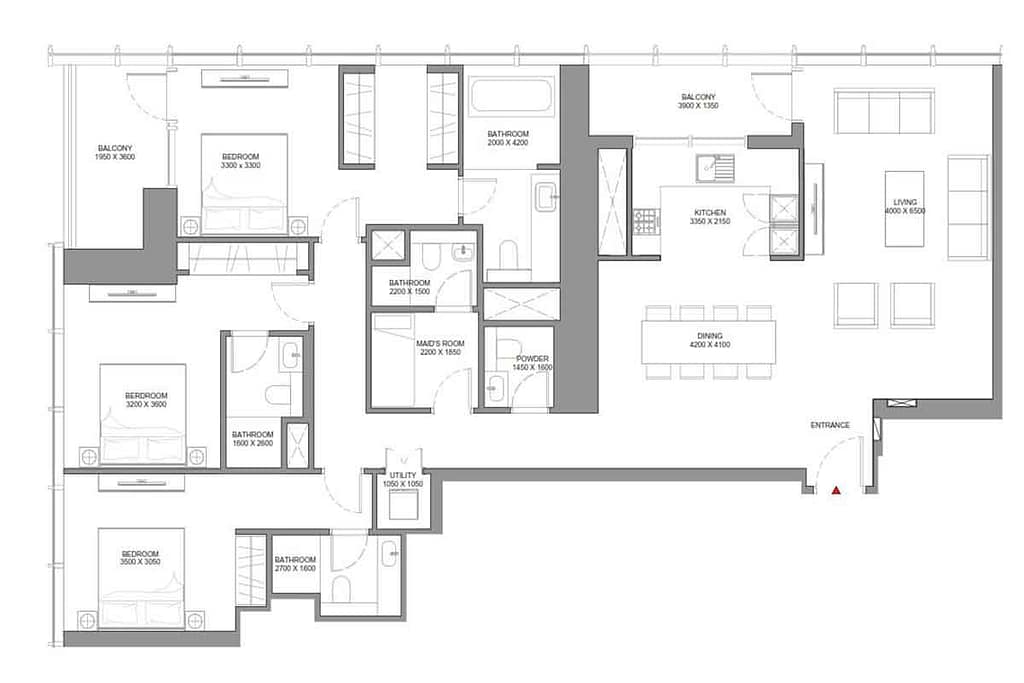 2 Bedroom — Apartment