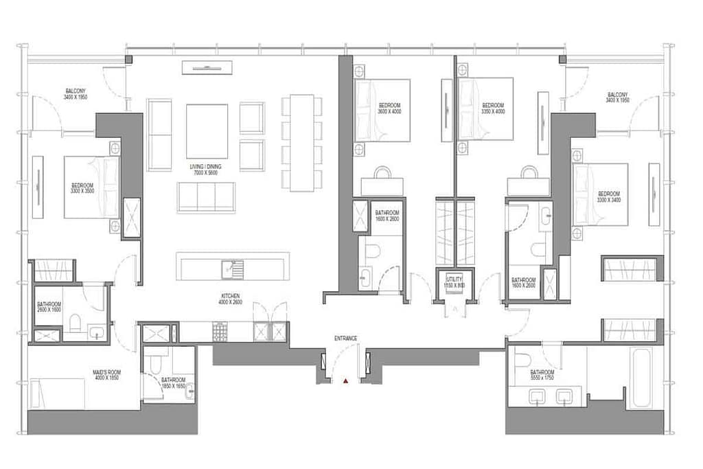 1 Bedroom — Apartment