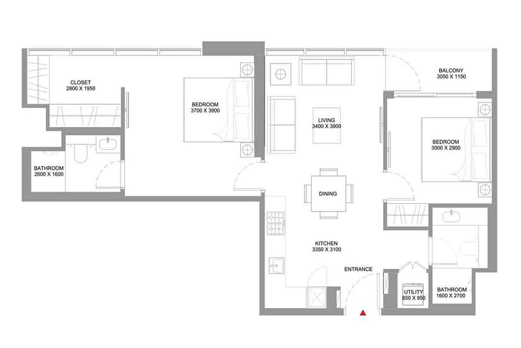 1 Bedroom — Apartment