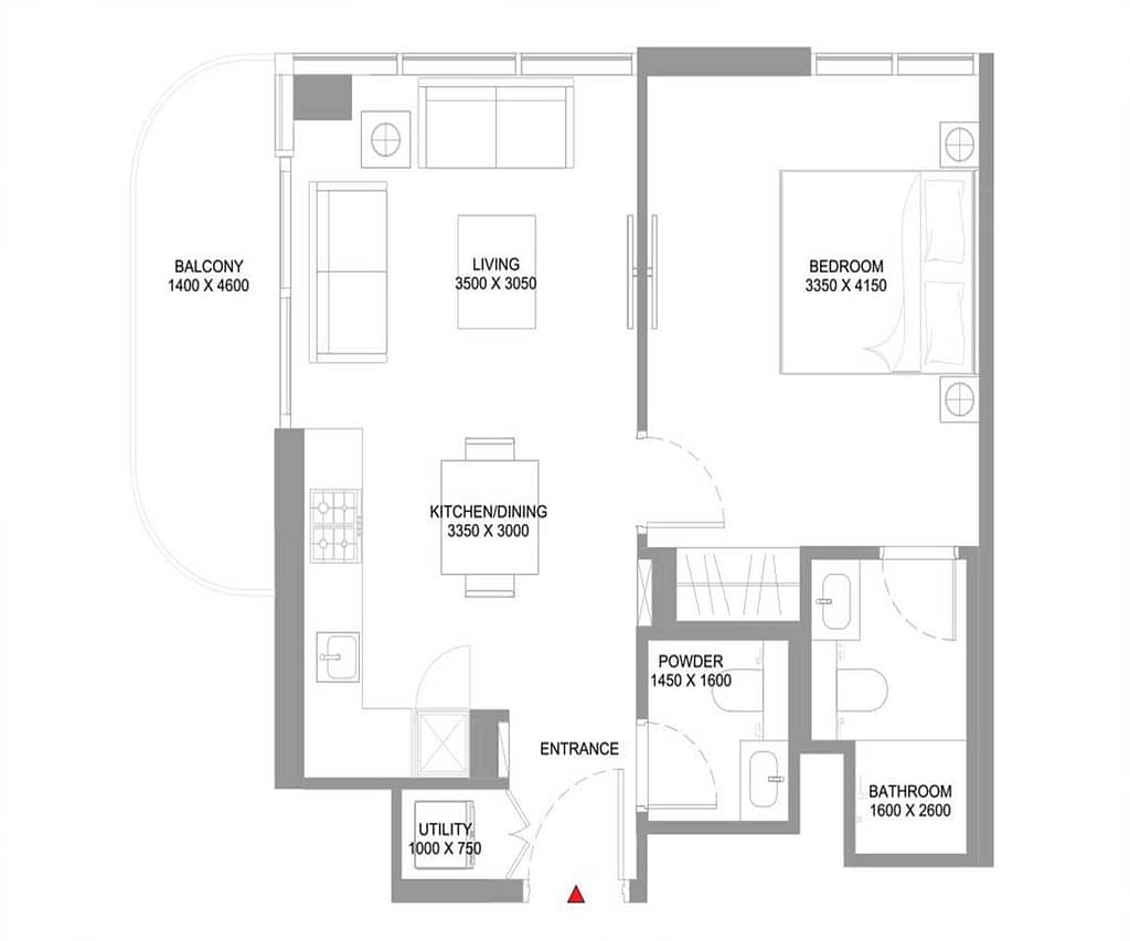 2 Bedroom — Apartment
