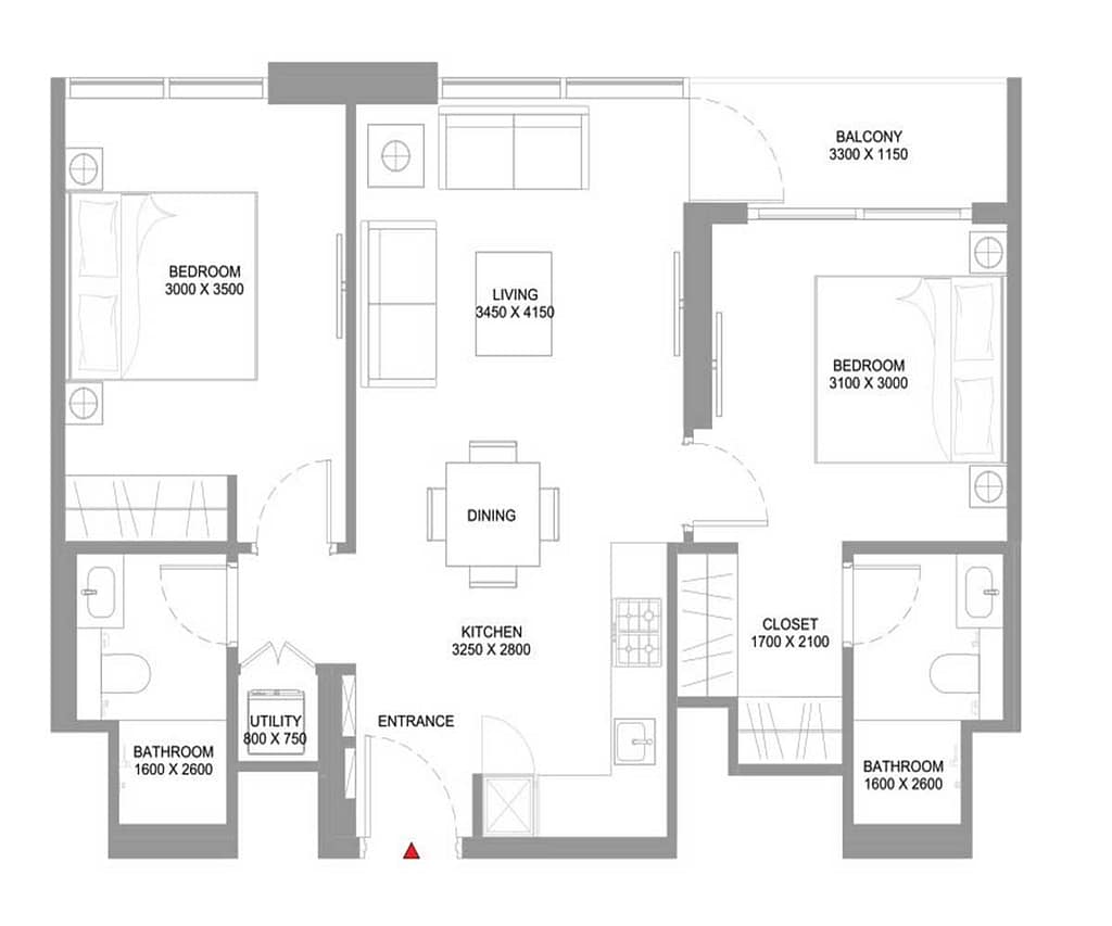 1 Bedroom — Apartment