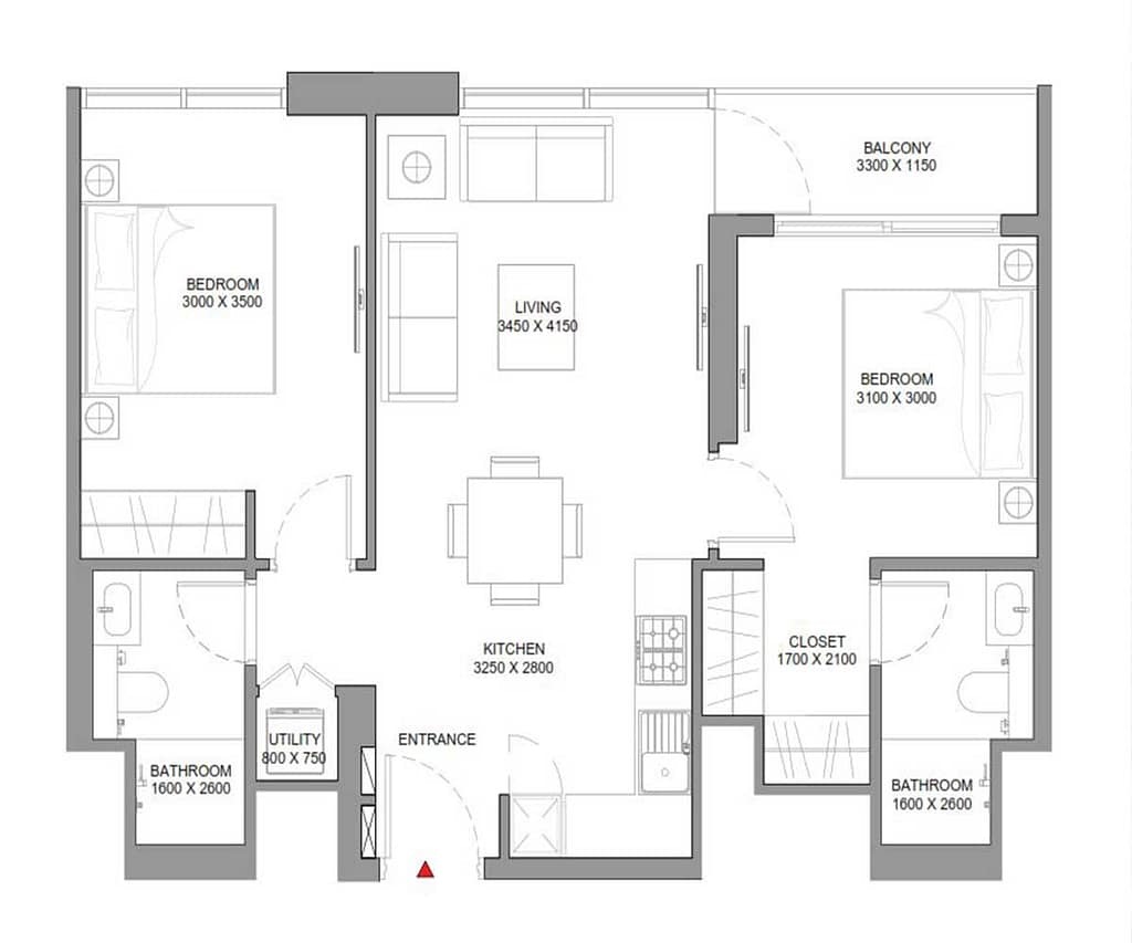 Duplex — 2 & 3 Bedroom