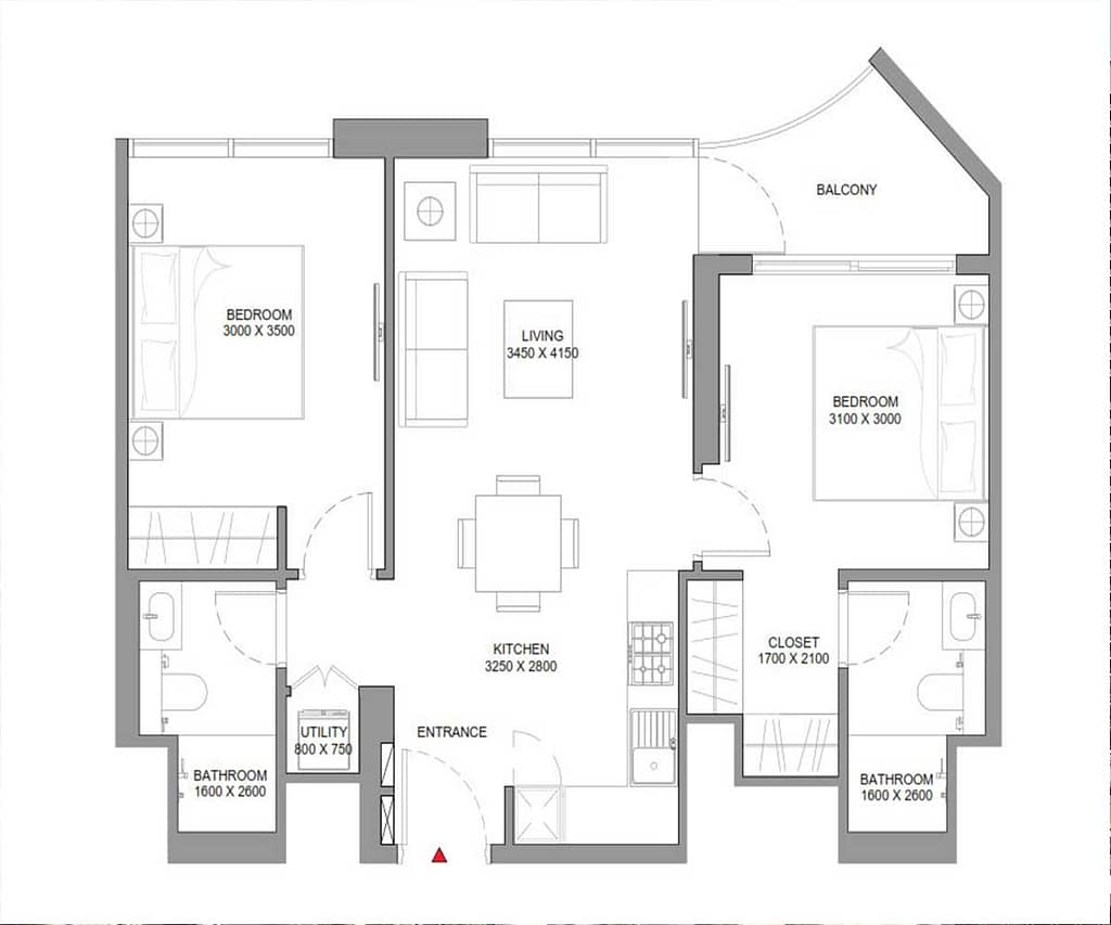 1 Bedroom — Apartment