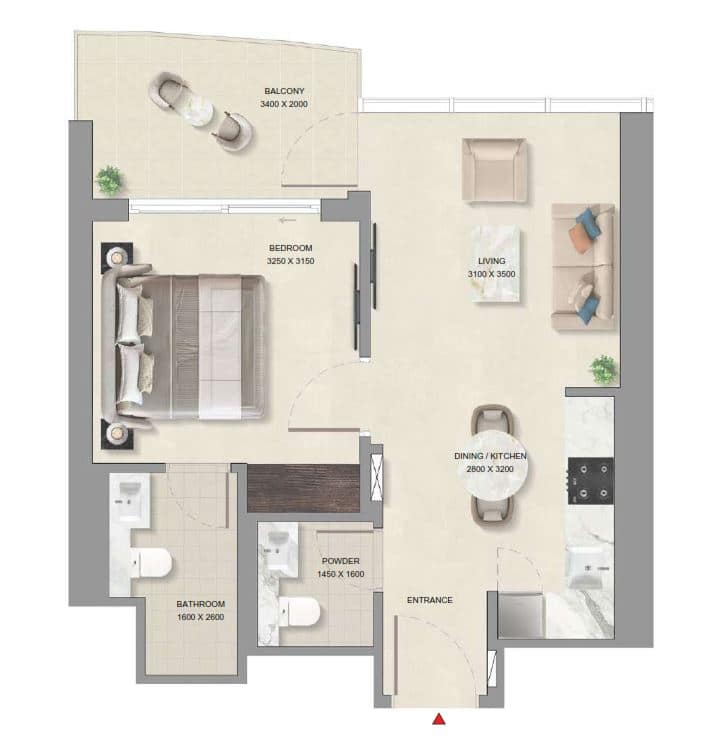 3 Bedroom — Apartment