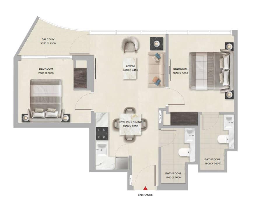 Duplex — 2 & 3 Bedroom